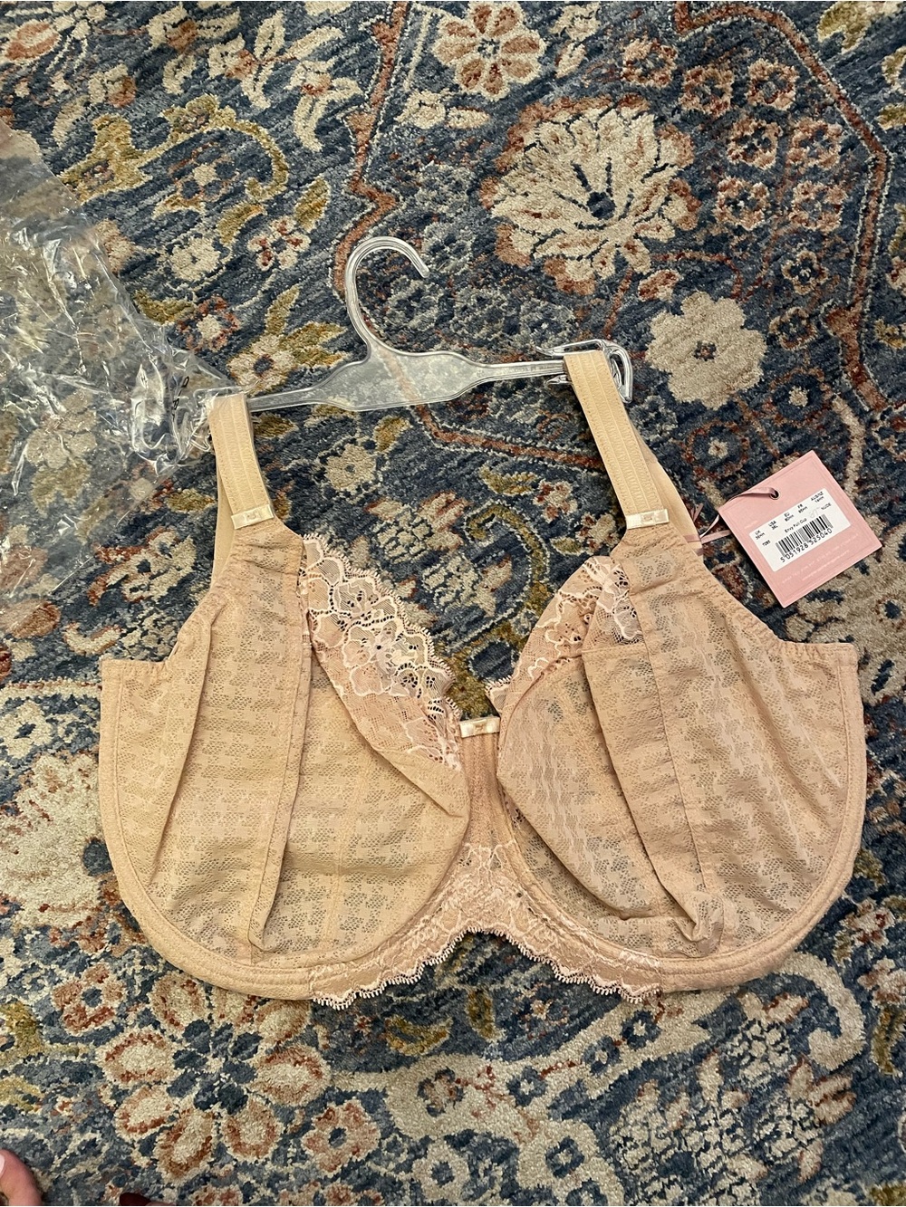 Panache Lace Minimizer Bra in Beige